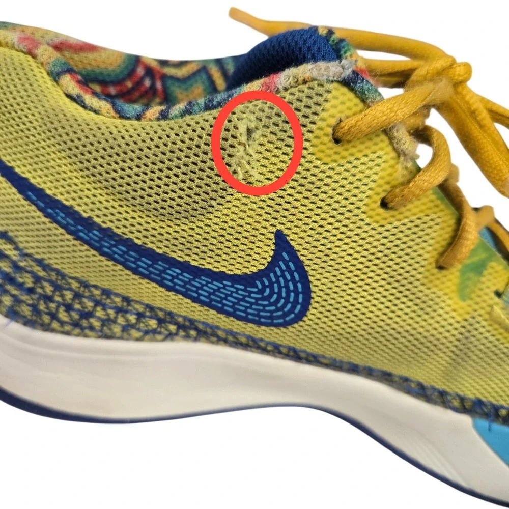 Nike Kyrie Flytrap 6 Kids Basketball Shoes Size Y7 Citron Tint Blue DQ8094-700